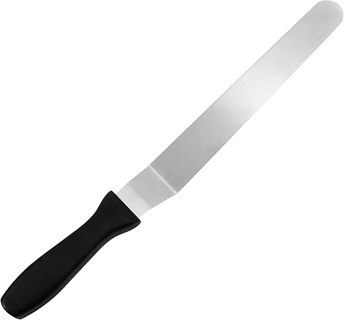Fat Daddio's SPAT-10OS Stainless Steel Offset Spatula, 10 Inch