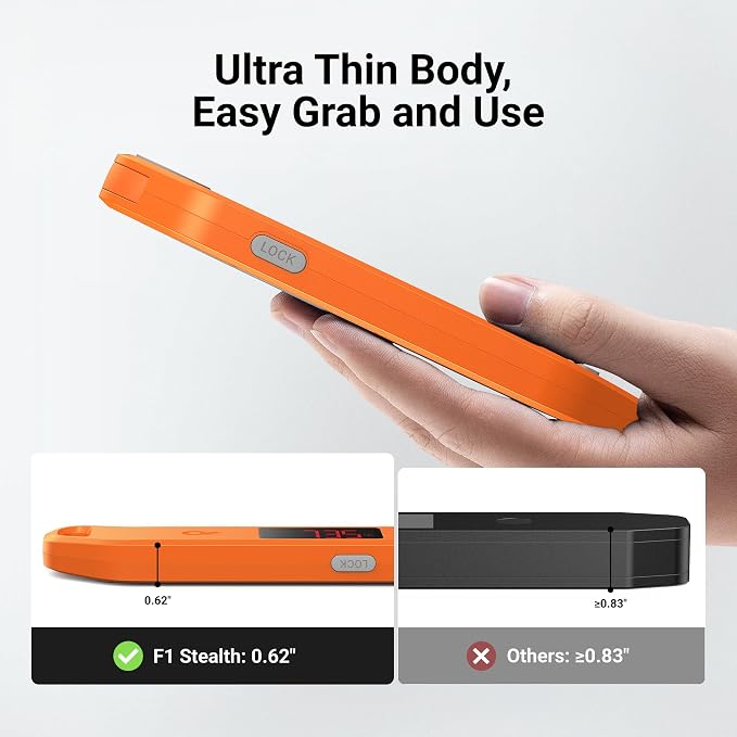 Professional Digital Meat Thermometer, 1 Sec Instant Read, ±0.5℉ Accuracy NIST&NSF Certified Food Thermometer, Auto-Rotate Bright LED Screen, Waterproof Cooking Thermometer for Grill BBQ, Orange