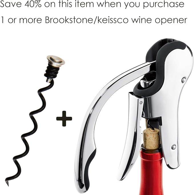 3 Pack Replacement Corkscrew Spiral, Replacement Worm for Brookstone Wine Opener and Keissco Wine Opener Only