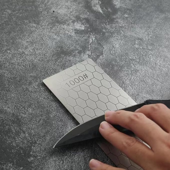 600 Grit Honeycomb Sharpening Stone, Single Sided Whetstone Knife Sharpener Plate, Non-Slip Abrasive Grinding Stone for Kitchen Knives, Blade Polishing & Rust Removal