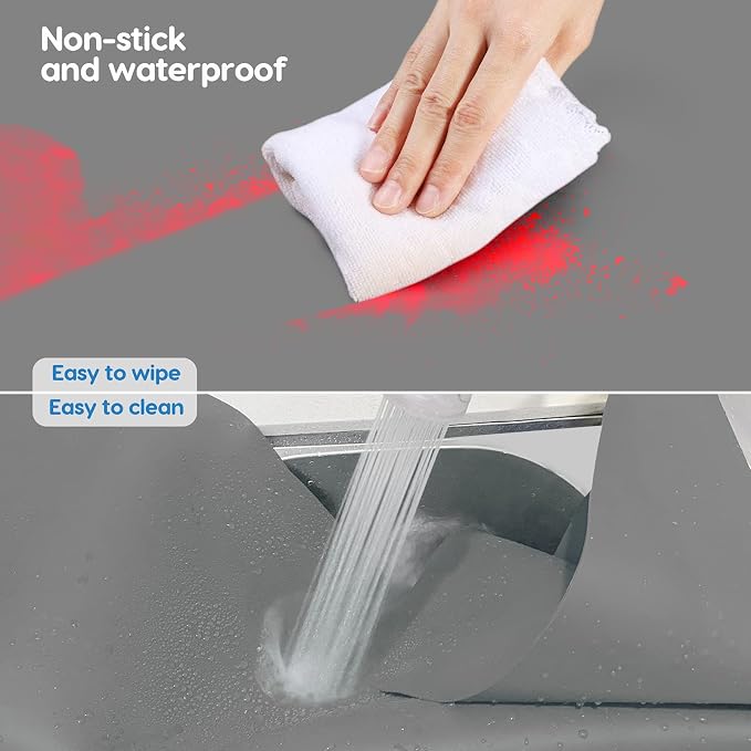 AECHY Extra Large Silicone Mat 35.3"x23.5"x0.08", Multipurpose Silicone Mat Thick Heat Resistant Mat Shipped Rolled Up Kitchen Counter Mat Waterproof Silicone Mats for Kitchen Counter Dark Gray