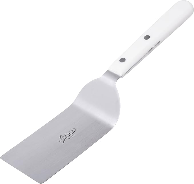 Ateco Cookie Spatula with 6 by 2.5-Inch Stainless Steel Blade, Plastic Handle, Dishwasher Safe, White