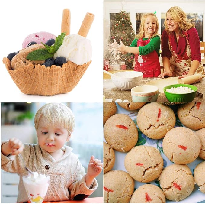 HOMURE H Ice Cream Scoop Set, 3 PCS Cookie Scoops, Disher, Muffin Scoops, Cupcake Scoop - #16 (2.7 oz), #20 (2 oz), #30 (1.25 oz), For Cookie, Ice Cream, Muffin, Side Dish, Mashed Potatoes