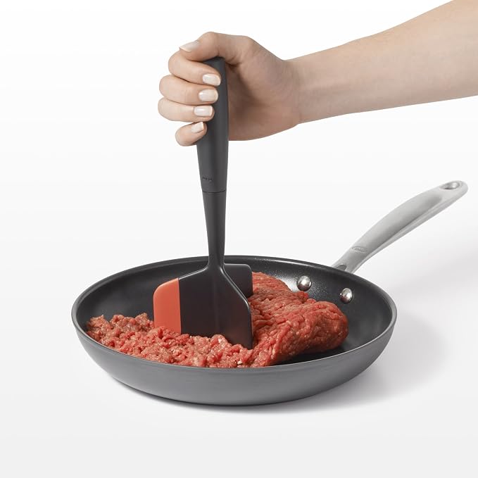 OXO Good Grips Vegetable Chopper (White) and Ground Meat Chopper (Black)