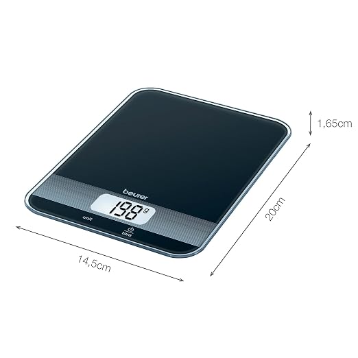 Beurer KS19 Kitchen Scale, Black