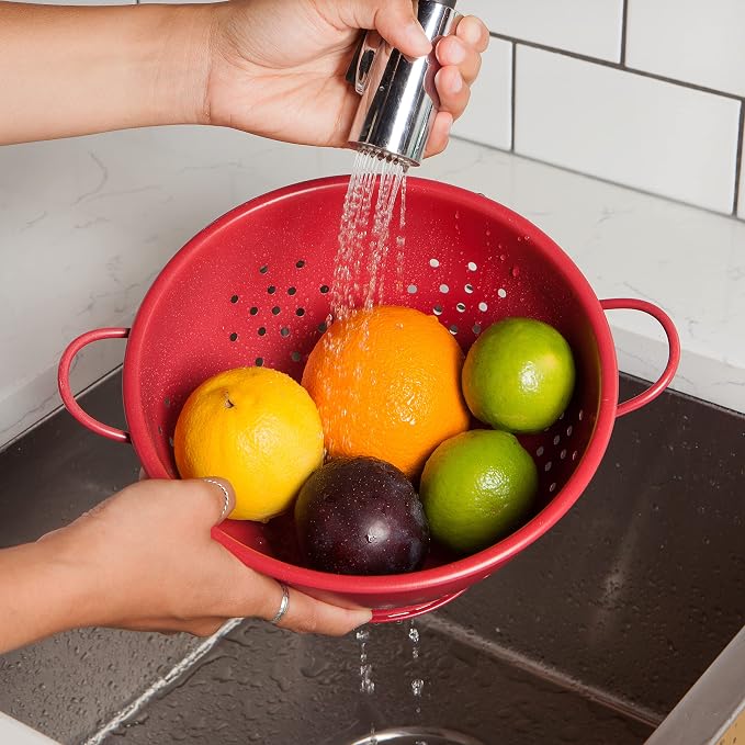 NOW DESIGNS Carmine Red Colander, 1 EA