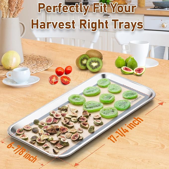 Silicone Mats For Harvest Right Freeze Dryer Medium Size Trays (M -Medium- 5 Pcs)