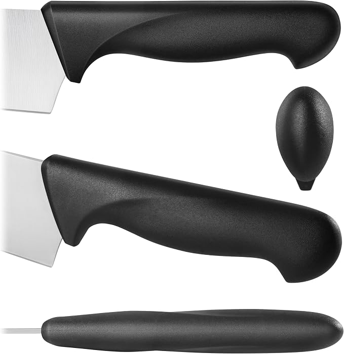 New Star Foodservice Essential 9-Inch Offset Serrated Bread Knife, German Steel