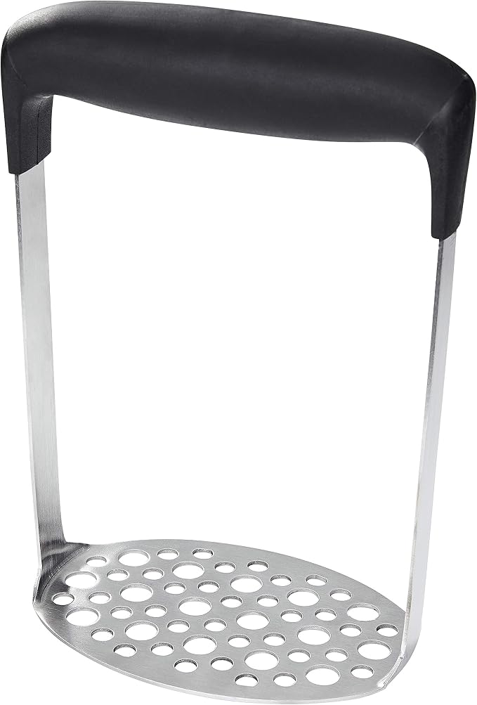 Judge Kitchen TC45 Softgrip Horizontal Handle Potato Masher 18cm Tall for Deep Saucepans Dishwasher Safe