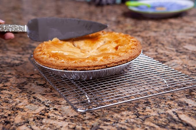Stainless Steel Cooling Rack - Heavy Duty and Oven Safe, Good for Cooling, Baking and Roasting - Perfect for Cookies, Cakes & More - Fits Perfectly in Quarter Sheet Pan(8.5" x 12")
