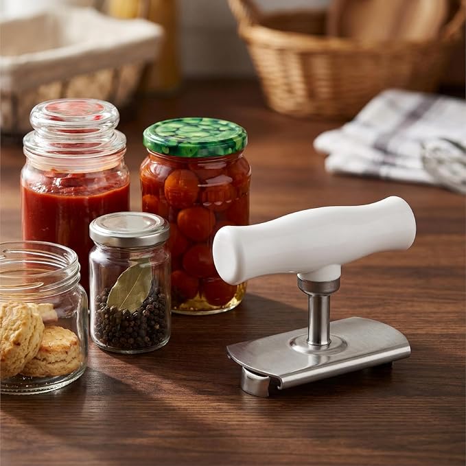 2Pcs Adjustable Jar Opener, Stainless Steel Labor-Saving Can Opener for Weak Hands Seniors, Universal Bottle Lid Gripper Tool for All Size Jars & Bottles