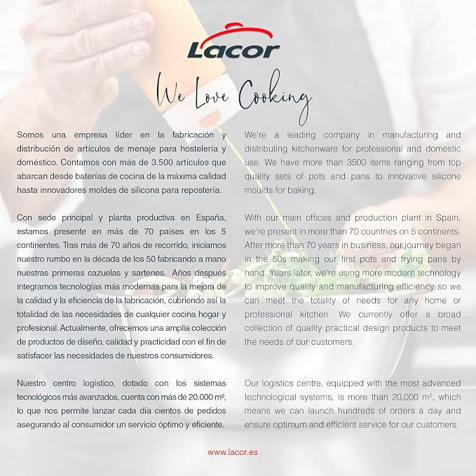 Lacor-14029-CONICAL Mixing Bowl -GARINOX- 30 CM 5Lt