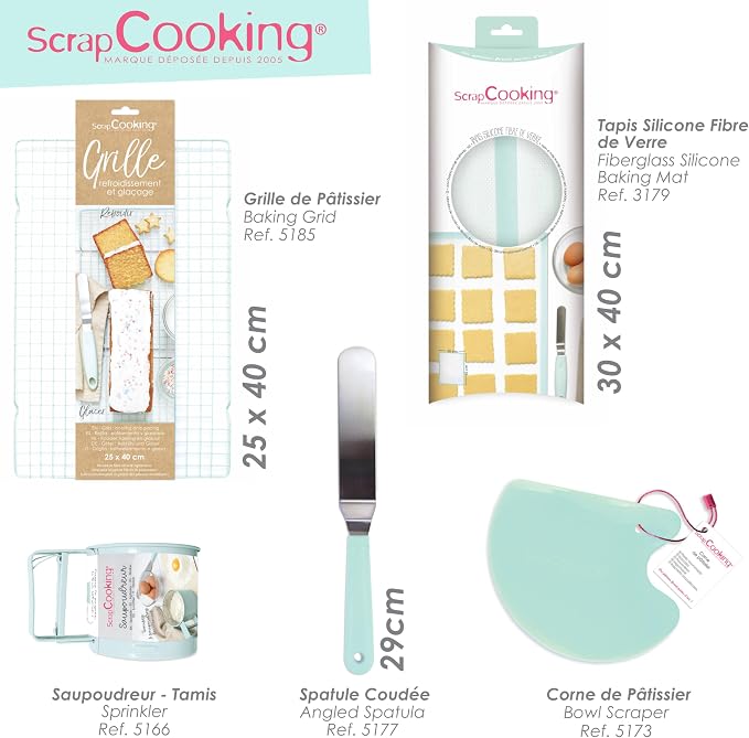 ScrapCooking 5281 Silicone Pastry Brush for Decorating, Topping, Icing, 27.2 cm
