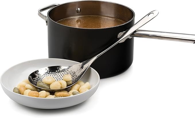 RSVP International Endurance Kitchen Collection Pierced Straining Tools, Spoon, 18/8 Stainless Steel