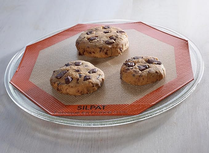 Silpat The Original Non-Stick Silicone Microwave Baking Mat, 10.25" Diameter Octagon