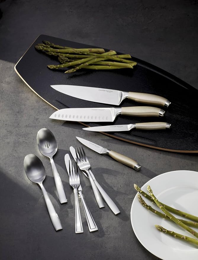 Oneida Everdine Everyday Flatware Serving Spoon, Set of 3, 18/0 Stainless Steel, Silverware Set