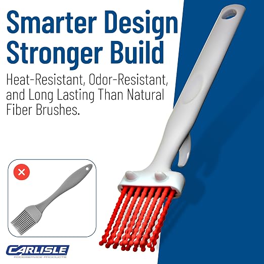 CFS 4040305 Silicone Basting Brush with Hook, 2", Red (Case of 12)