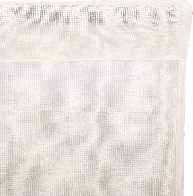 VHC Brands Tobacco Cloth Fringed Farmhouse Decor Kitchen Swag Prairie Panels Door Window Tier Set Curtains for Kitchen Bedroom Bathroom Living Room Dining (Antique White, Classic Swag Set)