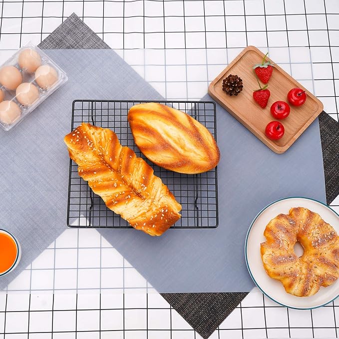 Silicone Mats for Kitchen Counter, Thicker 0.06", 25 x 17 inches Multipurpose Table Mat, Silicone Pad Desk Work Mat, Nonstick Nonskid Heat-Resistant Pad, Placemat, Semitransparent