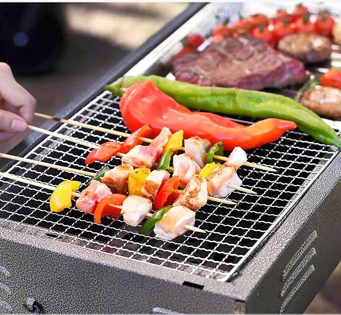 Roasting Racks, 2 Pcs 11.8 Inch x 7.9 Inch Stainless Steel Grill Racks Grid Net for Baking and Cooling of Barbeque in Oven, Party, Dinning and Outdoors (2, 15.7 inch x 9.8 inch)