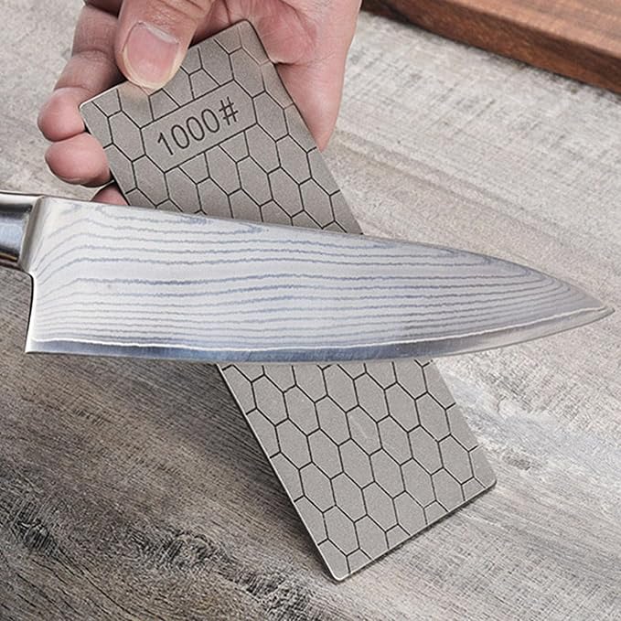 Diamond Sharpening Stone Set, Diamond Lapping Plate Coarse/Medium/Fine Grit Sharpener, Perfect Assistance Sharpener Angle Guide