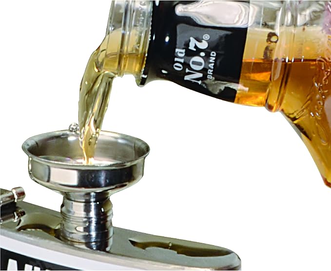 Thirsty Rhino Stainless Steel Mini Flask Funnel/Essential Oil Bottle Funnel (Set of 6)