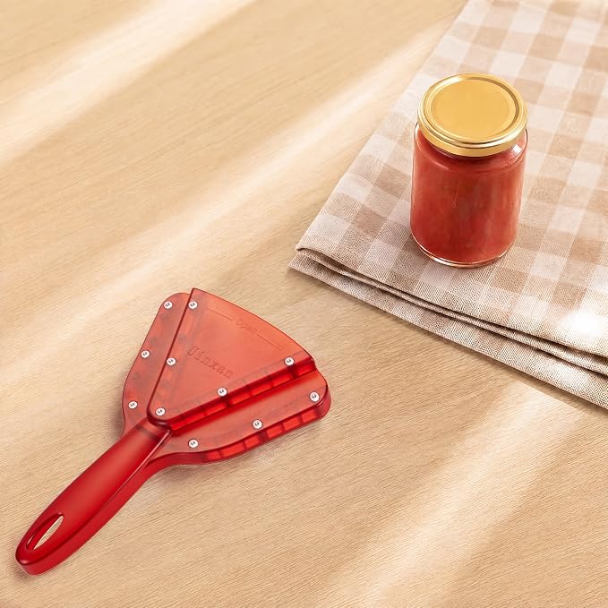Uinxan Patented Jar Opener, Ideal for Weak Hands & Seniors with Arthritis | Effortlessly Opens 0.2"-5.3" Stubborn Lids & Screw Bottle Caps, Handheld Manual, Durable 304 Stainless Steel (Pink)