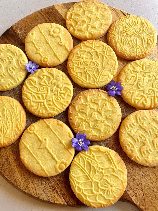 SAKURA TREE Embossing Rolling Pin with Blooming Sakura Flowers Pattern. Dough and Clay Roller for Embossed Cookies Fondant Pottery. Cookie and Ceramic Stamp. Backing Gifts for Women by Algis Crafts