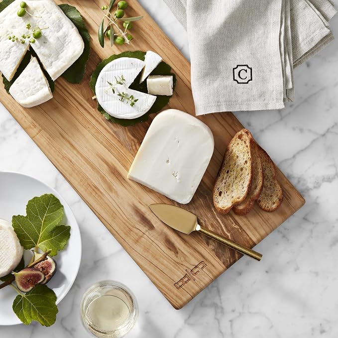 Long Handle Gold Cheese Knife Set of 3 Beautiful Appetizers n Charcuterie Utensils Pronged n Flat & Parmesan Knives