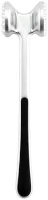 Restaurantware Met Lux Meat Tenderizer, 1 Double-Sided Meat Mallet - Textured Surfaces, Ergonomic Handle, Aluminum Meat Pounder, Corrosion-Resistant, For Tenderizing Steak Or Poultry