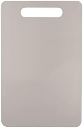 Fotouzy Plastic Utility Cutting Board with Handles, Food Safe PP Material, BPA Free, Dishwasher Safe, Thick Chopping Board, Large Size, Easy Grip Handle, for Kitchen (Almond)