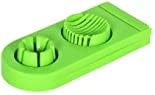 2 in 1 Solid Egg Cutter Egg Slicer Egg Sectioner Double Egg Cutter Flower Edges Chopper Kitchen Tools, Plastic Egg Separator