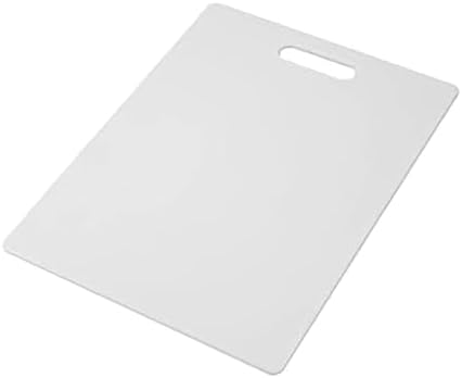 Farberware Large Cutting Board,Dishwasher- Safe Plastic Chopping Board for Kitchen with Easy Grip Handle,11-inch by 14-inch,White,(Pack of 6)