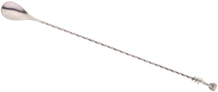 Venym by Barfly, 13 1/4" Bar Spoon with Cobra End, Stainless Steel