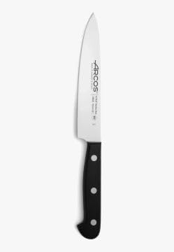 Arcos Chef Knife 6 Inch Stainless Steel. Cooking Knife to Cut and Peel Small Food. Ergonomic Polyoxymethylene Handle and 150mm Blade. Series Universal. Color Black
