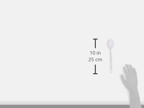 LACOR Melamine Classic Straight Ladle, White, 30 x 30 x 30 cm