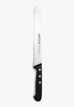 Arcos Bread Knife 8 Inch Nitrum Stainless Steel and 200 mm blade. Obtain a great variety of cuts for your food. Ideal knife for daily domestic use. Series Universal. Color Black
