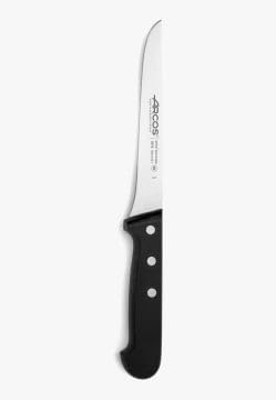 Arcos Boning Knife 6 Inch Nitrum Stainless Steel and 160 mm blade. Professional Butcher Knife to Slice Bones from Meat. Ergonomic Polypropylene Handle. Series Universal. Color Black
