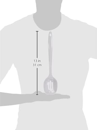 LACOR Melamine Classic Slotted Ladle, White, 30 cm