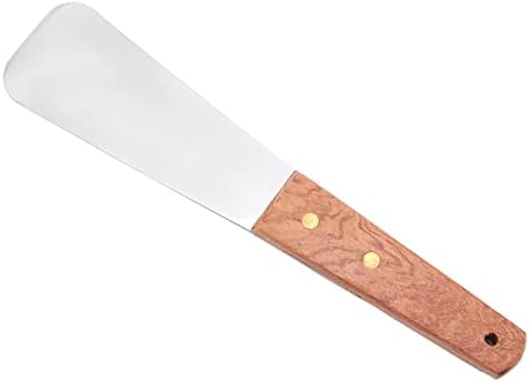 Stainless Steel Ice Cream Scoop with Ergonomic Wooden Handle for Hard Ice Cream Dessert and Butter Cutting