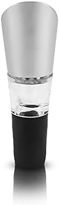 Viski Instant Wine Aerator Pour Spouts for Liquor Bottles, Drip-Free Pour, Wine Accessories for Wine Lovers, Stainless Steel