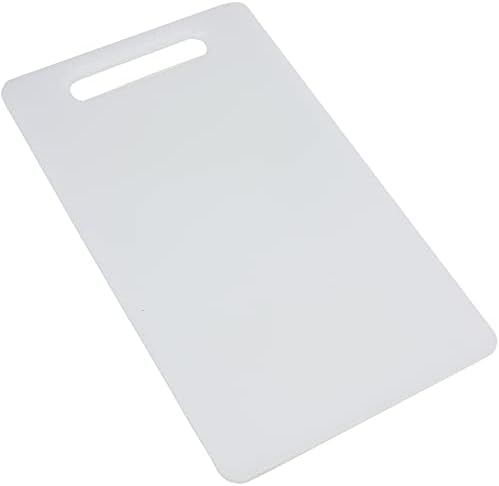 Chef Craft Basic Solid Plastic Cutting Board, 13 x 8 inch, White
