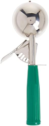 Winco Size 12 Cream Plastic Ice Cream Disher with Handle