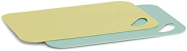 Zeller 26155 Cutting Mat Set 2 Pieces Plastic Lime/Mint Approx. 29 x 19 cm Chopping Board Dishwasher Safe