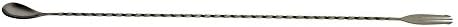 Barfly Bar Spoon, Fork End 19 5/8" (50.0 Cm), Gun Metal Black