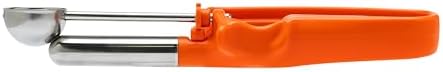 【Extended】Size 100 ORANGE (0.32 oz.) VODOMAX Commercial Food Disher, 13 Sizes, #100 Scoop, Stainless 18-10, Cookie Scoop, Best Seller Disher, Portion Control, Melon Scoop, Ice Cream Scoop