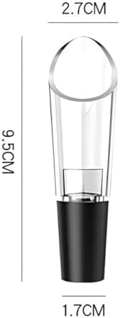 PARENCE. - Set of 2 Universal Bottle Pourers - Integrated Wine Aerator - Anti Drip Pouring Cap - Wine, Oil, Water - 9.5cm - Pack of 2