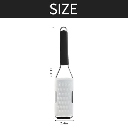 Cheese Grater Vegetable Shredder & Citrus Zester Lemon Zester for Parmesan Cheese, Vegetables, Zucchini, Nutmeg, Chocolate, Lemons, Hand Held Shredder Graters Stainless Steel Extra Coarse Blade