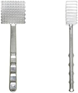TrueCraftware- 9-3/4" Meat Tenderizer Aluminum Head and Handle- Meat Tenderizer Hammer Dual-side Mallet for Kitchen Heavy Duty Pounder For Tenderizing Steak Beef Chicken and Fish