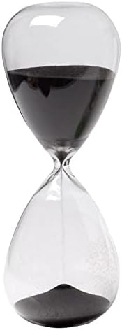 30 Min. Hourglass Sand Timer Black 8"